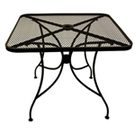 Outdoor Furniture Black Mesh Metal Table Tops