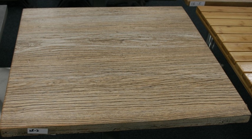 Outdoor Resin Tabletops- Washed Oak