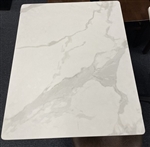 White Marble Stone Restaurant Table Top