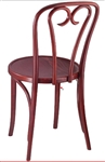 Bent Wood Curlicue Cane Chair Veneer Seat