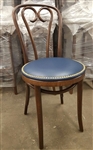Bent Wood Chair with Nail Head Seat Dining Chairs