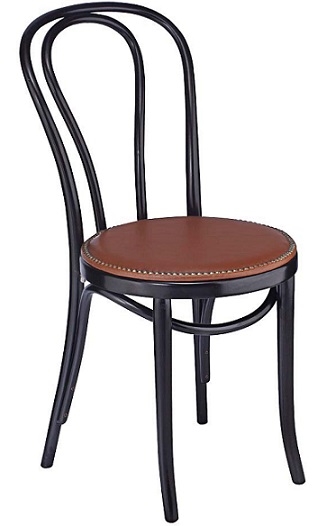 Bent Wood Chair with Nail Head Seat Dining Chairs