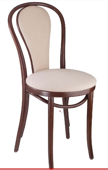 Bent Wood Hair Pin Dining Chair, Bentwood Upholstered Wooden Dining Chairs